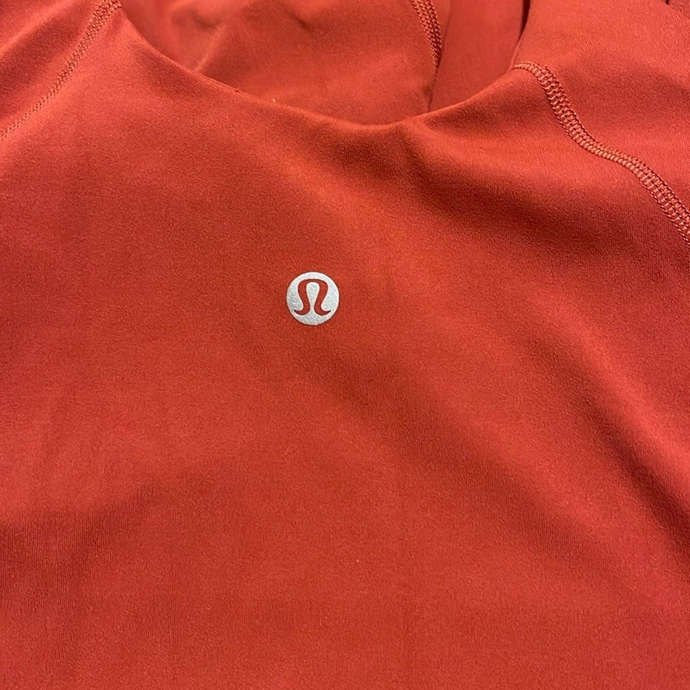 Lululemon Align Bodysuit 25” CAYENNE Sz 8 tank - Picture 7 of 8